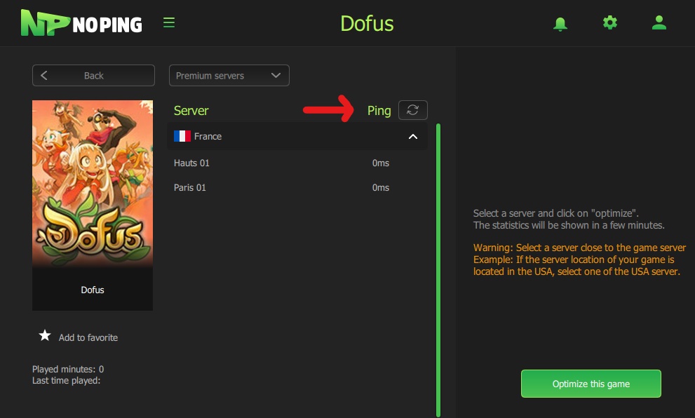 DOFUS HOW TO IMPROVE PING